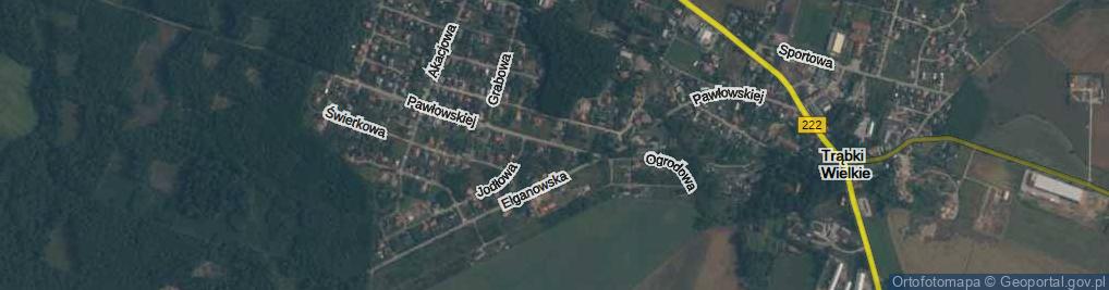 Zdjęcie satelitarne Pawłowskiej Kunegundy ul.